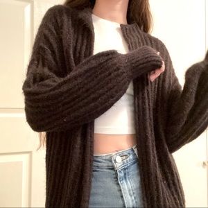 Urban Outfitters oversized black cardigan